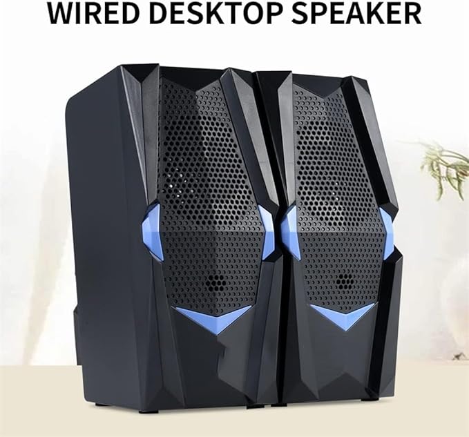 Computer Speakers for Desktop USB Wired Computer Speaker Multimedia Speaker Desktop Speaker Stereo Sound Effect Independent Volume Control for PC Laptop