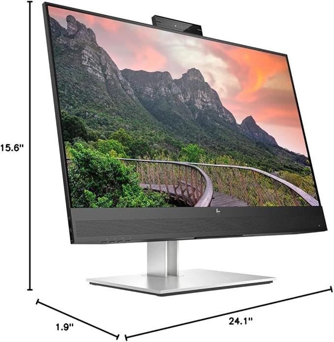 HP E27m G4 27 Class Webcam WQHD LCD Monitor - 16:9 - Black - 27 Viewable - in-Plane Switching (IPS) Technology - 2560 x 1440-300 Nit - 5 ms - Speakers - HDMI - DisplayPort - USB Hub