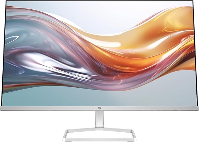 HP Series 5 27 inch FHD Monitor Full HD Display (1920 x 1080) IPS panel 99% sRGB 1500:1 contrast ratio 300 nits Eye Ease 527sw (2024) (Renewed)