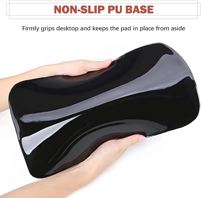 AIMSA Ergonomic Mouse Pad Wrist Rest Support Thick Mousepad Upgraded Memory Foam Pain Relief and Non-Slip PU Base for Home Office Butterfly Flower
