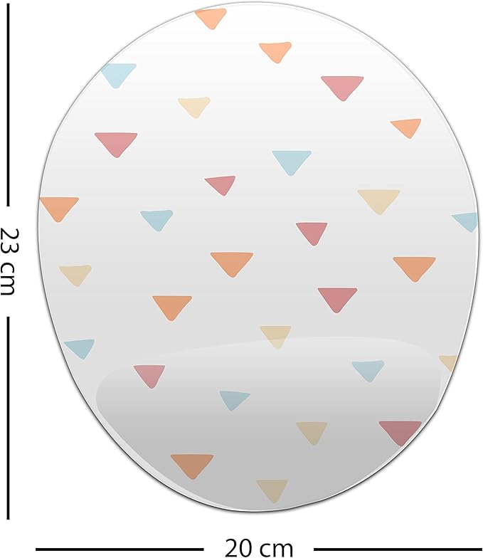 Ergonomic Mouse Pad with Wrist Rest Digital Printed Mouse Mat for Tendon Sheath Problems Non-Slip Base for Office and Home Size: 20 x 23 cm