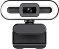 AYNEFY Webcam with Noise Suppression Microphone Live Streaming Webcam 4K 5MP HDR Image Quality Dimmable Lighting Plugandplay for Home Office Streaming
