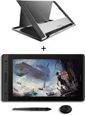 HUION KAMVAS Pro 16 Drawing Tablet with Screen Full-Laminated Graphics Tablet with Battery-Free Stylus Art Tablet with 6 Hot Keys Touch Bar Adiustable Stand - 15.6inch Graphic Tablet for PC/MAC/Linux