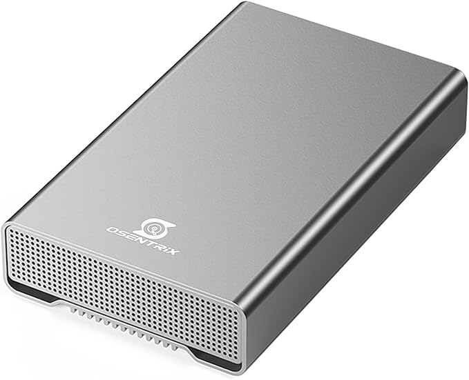 GX100 12TB USB 3.2 Gen 2 (10Gbps) External Hard Drive with USB Hub for Windows or MacOS Desktop PC/Laptop - 2 Year Warranty