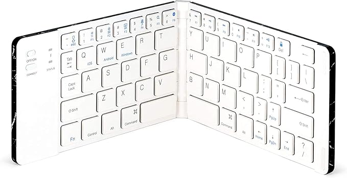 Lenovo ThinkVision M14 14 Inch 1920 x 1080y IPS 2 USB Type-C Portable Travel Monitor Bundle with Black Marble Bluetooth Folding Wireless Keyboard and Black Pebble M355 Bluetooth Wireless Mouse