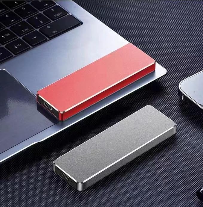2TB External Hard Drive Portable Solid State Drive Portable External Hard Drive USB3.1 for PC Mac DesktopChromebook(2TB Gold)