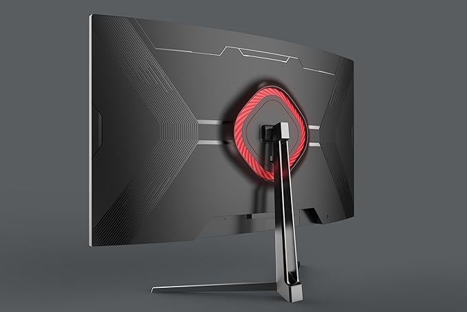 ZZA 32 Curved Gaming Monitor 4K UHD (3840 x 2160) VA Display 1500R Immersion 144Hz/160Hz Refresh Rate Advanced Computer Screen Supports AMD FreeSync Premium 120% sRGB Color GamutHDMI 2.1/DP1.4
