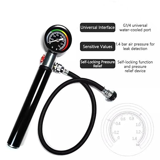 Auto Water Tanks Leak Detector Test Meter Tester Radiator Pressure Test Air Pumps Pressure Gauge Repair Cooling Systems