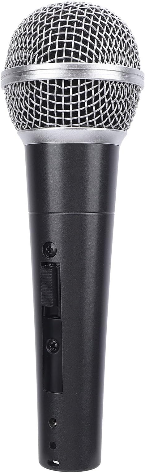 SUNGOOYUE Dynamic Microphone Set for Active Speakers Mixers Amplifiers Handheld Microphone with Cardioid Pattern and Improved Sound Quality for Live Performancesconferences (Black)