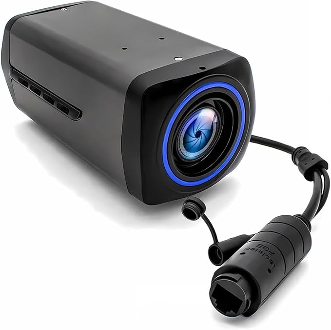 4K 36X Zoom Camera Auto Focus H.265 Webcam Remote Control Motorized 5MP High Speed 30FPS Network Camera for Live Streaming(5MP DC12V)
