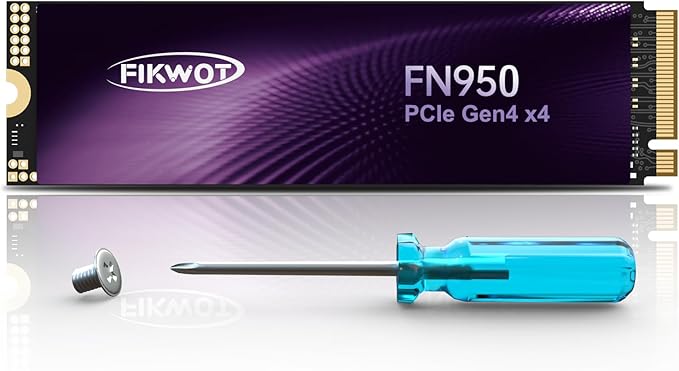 FN950 2TB NVMe SSD PCIe Gen4x4 M.2 2280Read Up to 4800MB/s Configure SLC Cache Internal Solid State Drive for PS5 Laptop Desktop