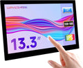 waveshare 13.3inch Capacitive Touch Screen LCD Compatible with Raspberry Pi 4B/3B+/3A+/2B/B+/A+/Zero/Zero W/WH/Zero 2W CM3+/4 1920×1080 Resolution HDMI IPS Supports Jetson Nano/Windows