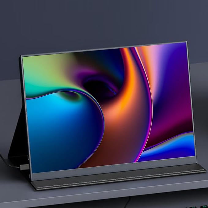 15.6 Inch Portable Monitor External Monitor Portable Gaming Monitor Portable Video Business Monitor
