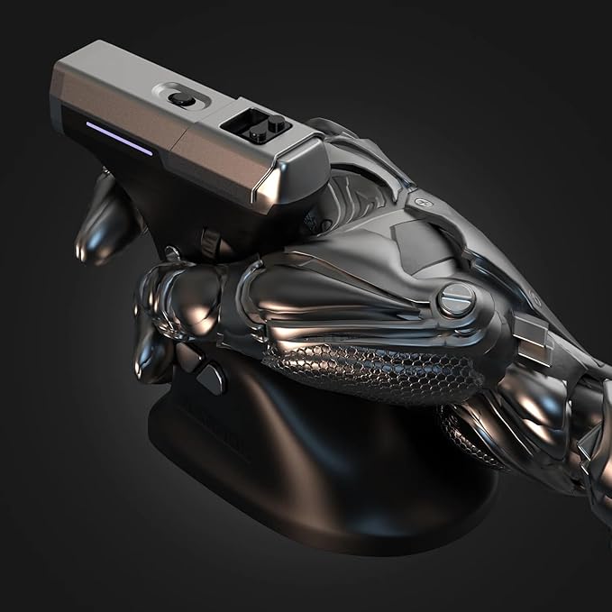 ErgoStrike7: Next-Gen FPS Gaming Mouse with Recoil (Black) - FPS Gun Grip Mouse Ergonomic Vertical Design Wireless/Wired USB for PC Gamers