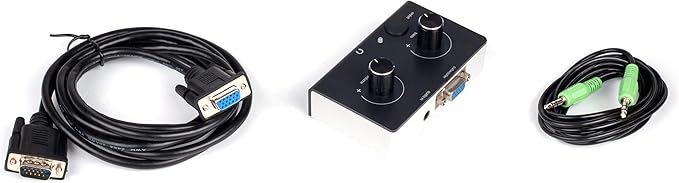Replacement Control Pod Black Over White Compatible for Logitech Z-2300 Computer Speakers B/W