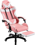 Office Chair Computer Desk Chair Gaming Chair Video Game Chairs High Back PU Leather Computer Desk Office Swivel Recliner with Footrest and Adjustable Lumbar Cushion Armrest 360°Swivel Chairs ( Col