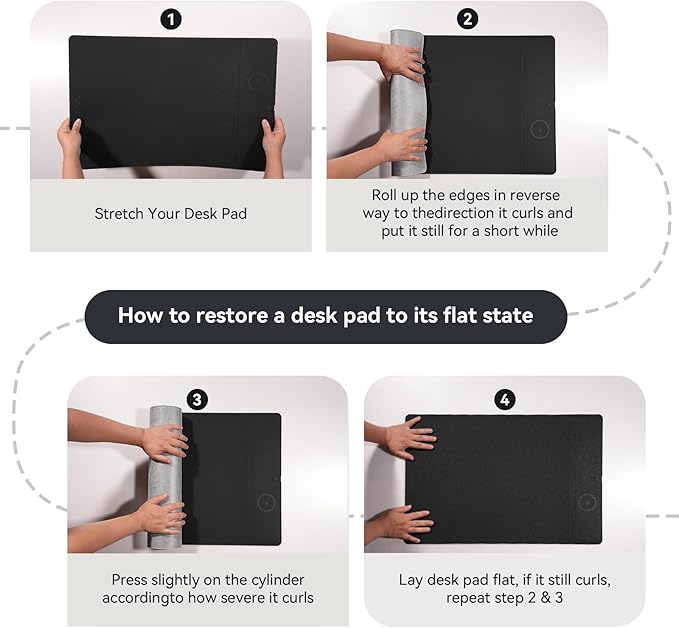 Wireless Charging Mouse Pad 15W Fast Charge Magnetic Charger Desk Pad Large Office Desk Mat (23.4x15.6) with Ultra-Smooth Surface Black Computer Mousepad for MacBook PC Laptop