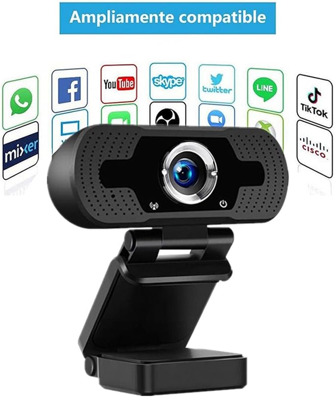 Web Camera USB Web Camera with Microphone HD Webcam Cover 1080P for PC Video Computer Camera Web Cam for Streaming for Gaming Video Calling Recording (Color : 480P)