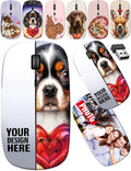 maizi Custom Wireless Mouse Silver for Laptop Chromebook Computer Wireless Mice Silver Image ID: The Portrait of Labrador Image 2.4 Ghz Travel Mouse Portable Printed in USA