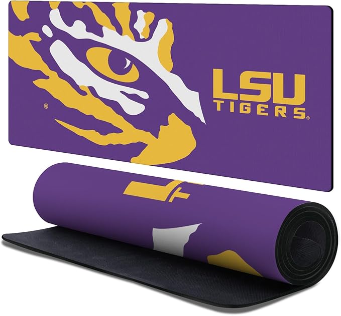 Head Case Designs Officially Licensed Louisiana State University LSU Oversized Icon Louisiana State University LSU 37.4 x 15.75 x 0.16 inches (900 x 400 Gaming Office Desk PC Keyboard Mouse Mat Pad