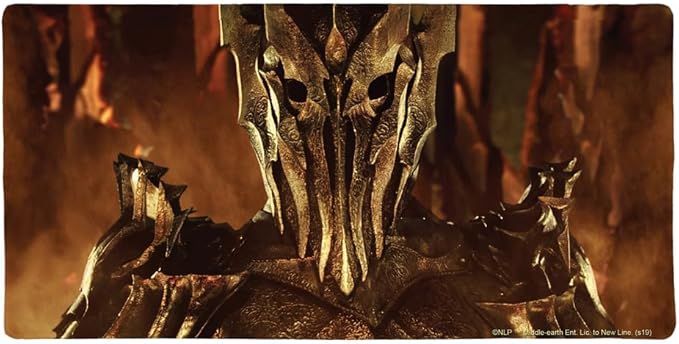 The Lord of The Rings Sauron Character Large Gaming Mouse Pad Desk Mat with Stitched Edges Non-Slip Base for Gamer Home and Office 31.5 x 15.7