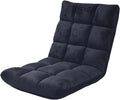 NaKeah Floor Chair w/Back Support Folding Sofa Chair w/6 Adjustable Positions Padded Lazy Sofa Floor Gaming Chair for Reading MeditatingA