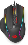 Redragon Gaming Mouse Wired Gaming Mouse 26000 DPI Opitacl Sensor Ergonomic Mouse with Fire Button Macro Editing Programmable RGB Mouse for Laptap/PC/Mac