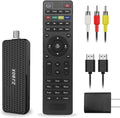 Digital Converter Box for TV1080P ATSC tv Tuner Box with hdmi Output and 3RCA Cables Hidden Behind TVwith Power Adapter2-in-1 RemoteTV Program Recording&ampPlaybackUSB Media Player