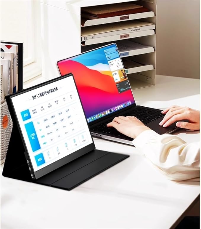 Portable Laptop Monitor 14-inch HD1080P Portable Monitor Suitable for Laptops Game Consoles External Screen 60Hz Gaming Display
