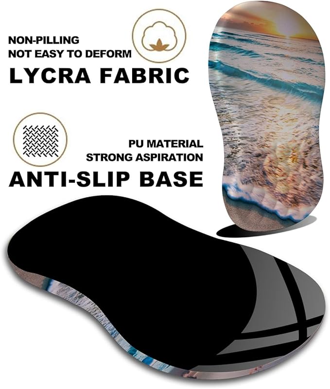 Mouse Pad Wrist Support Ergonomic Mouse Pad with Massage Dot Comfortable Computer Mouse Pad for Laptop Wrist Rest Pain Relief Mousepad with Non-Slip PU Base for Office &amp Home 12 x 8 in