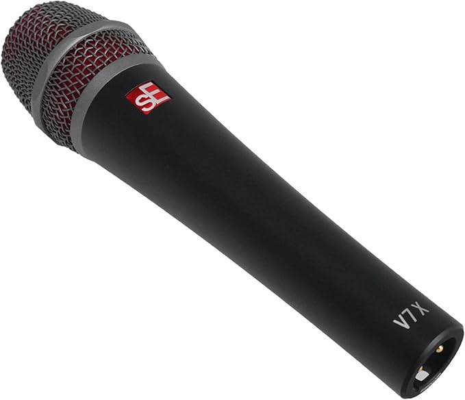 Audiosavings Se Electronics V7 X Bundle: Supercardioid Dynamic Instrument Microphone for Studio Stage RCXFM20E-B 20 Foot XLR Mic Cable RPAK Charcoal Backpack Bag with Padded Laptop Pocket 3-Items