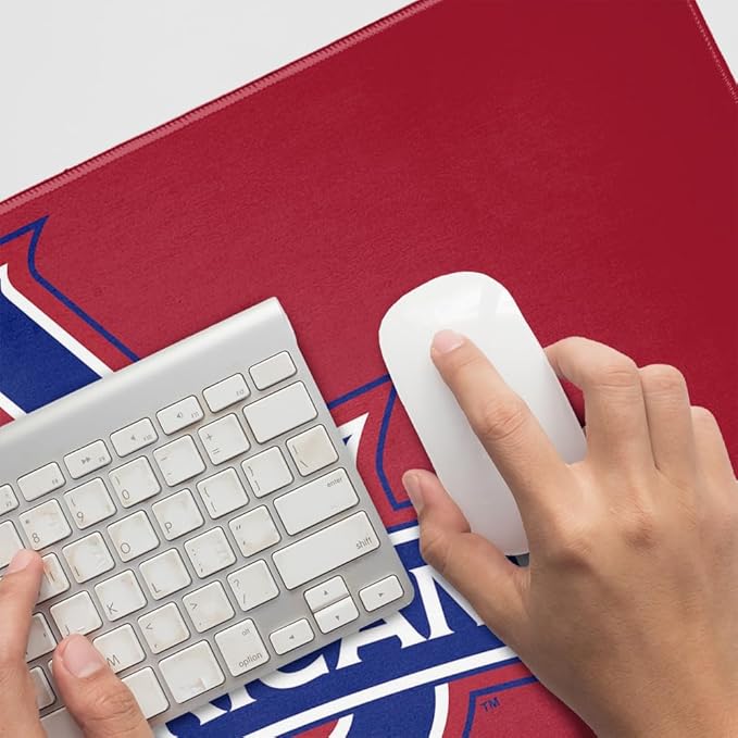 American University Primary Logo Large Gaming Mouse Pad Desk Mat with Stitched Edges Non-Slip Base for Gamer Home and Office 31.5 x 15.7