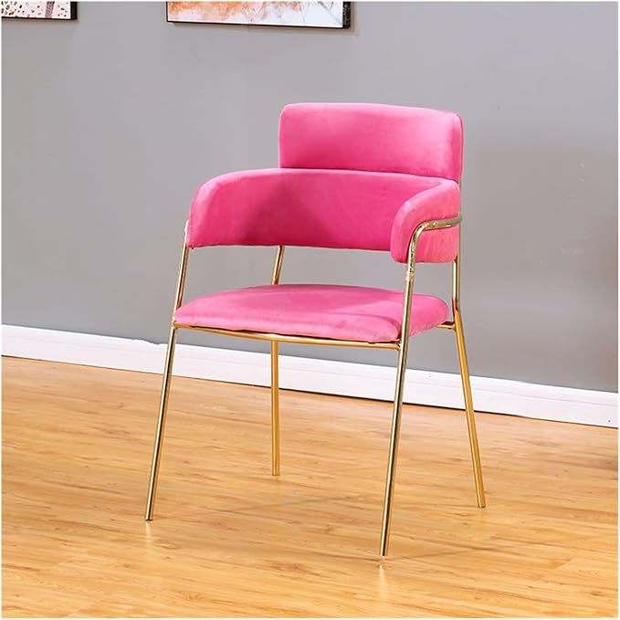Adjustable Office Computer Chair with Armrest Living Room Chairs Dining Chair for Kitchen Home Furniture Sofa(Fuchsia)