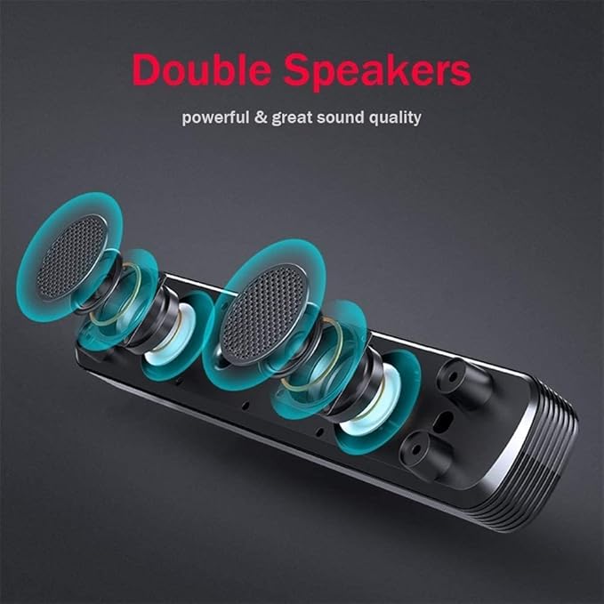 Computer Speakers Computer Sound Bar USB Powered PC Speakers 3.5mm Aux-in Computer Speakers for PC or Laptop (Color : White)