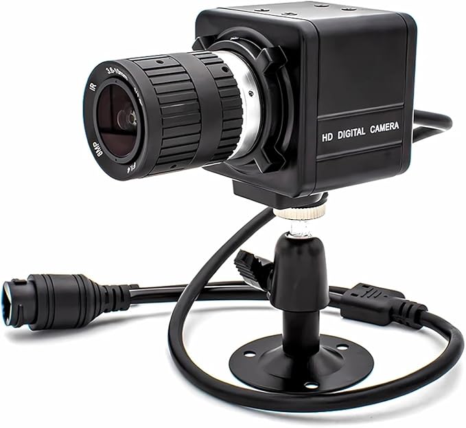 4K IP Camera 8MP 25FPS CMOS IMX415 POE48V CS Mount 3 10mm 5 50mm Varifocal Zoom Lens Industrial Webcam