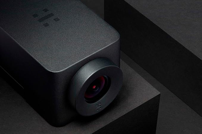Huddly IQ Conference Camera H1-MBLK (Camera only) – 12MP CMOS sensor FHD Video Ultra-wide FOV Plug-And-Play Digital Pan/Tilt/Zoom Real-Time Dewarping Auto-image adjustment Black (Renewed)