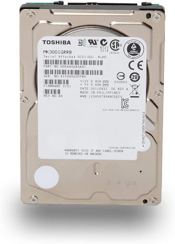 Toshiba MK1401GRRB - Toshiba 146GB 2.5 SAS 15K 6Gb/s Hard Drive (Renewed)