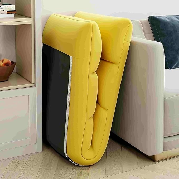 ELEFOCUS Ergonomic 5-Position Floor Sofa Chair - Folding Lazy Lounger with Cushioned Recliner Easy Storage(Green)