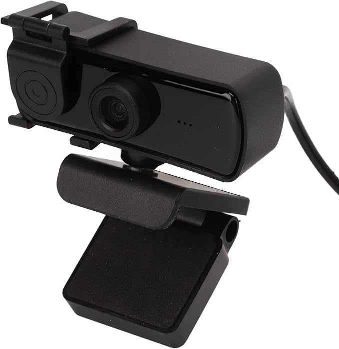 2K 1080p HD Web Camera with Microphone Driver Effortless Auto Focus for Online Teaching Video Conferencing and More