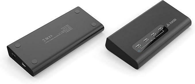 Juiced Systems VertexHUB High-Speed USB-C &amp USB-A Hub - 10 Gbps Transfer USB 3.2 Gen 2 4X USB-C Ports 3X USB-A Ports Fast Charging