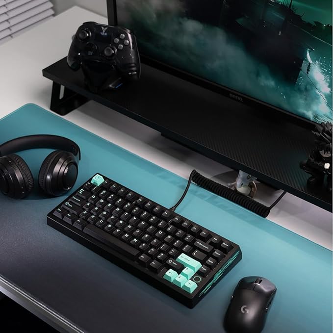 BOOG75 75% Gaming Keyboard with GATERON KS-37B Magnetic Switches Rapid Trigger Toggle Hall Effect Keyboard Hot Swappable Gasket Mount Wired Custom Aluminum HE Key Board for Laptop PC (Black)