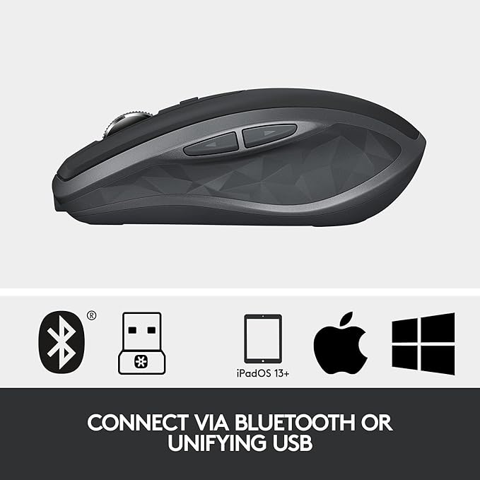 Logitech MX Anywhere 2S Wireless Mobile Mouse (Renewed)