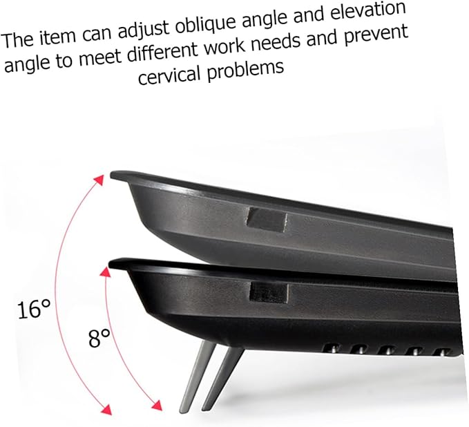 Notebook Cooler with Dual Quiet USB Fans Ergonomic Laptop Cooling Pad Stand Angles Anti-Slip Design for Desk and Bed Use Portable Red Cooling Panel