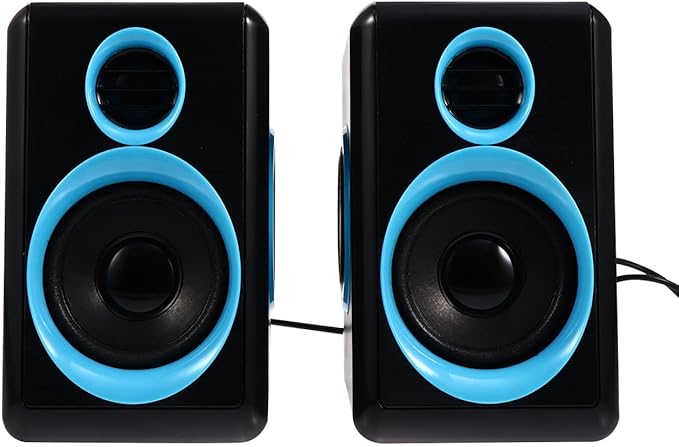 BESPORTBLE Mini USB 2.0 Speaker for Laptop and Desktop Computer Compact Mini Sound Box with Dc5v Power Portable PC Speaker for Home and Office Use