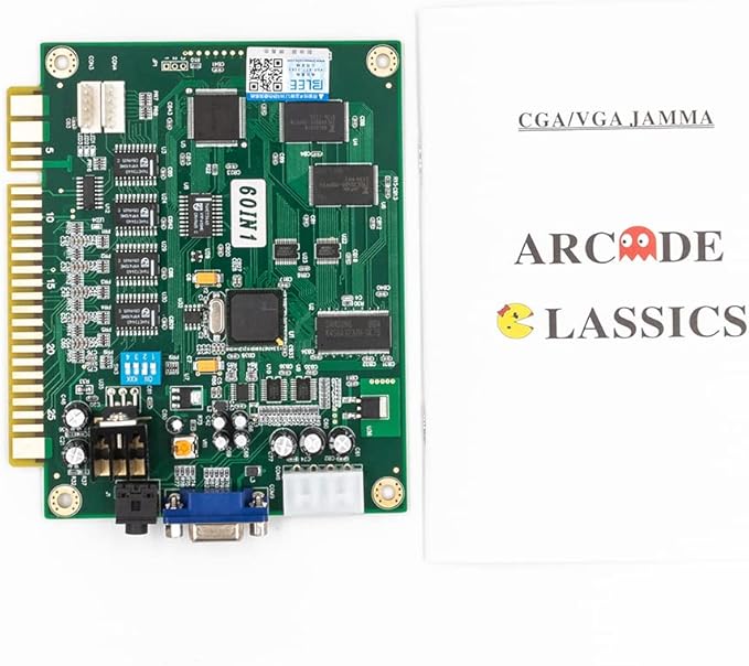 BLEE Classical Arcade Video Game 60 in 1 PCB Jamma Board for CGA VGA Output