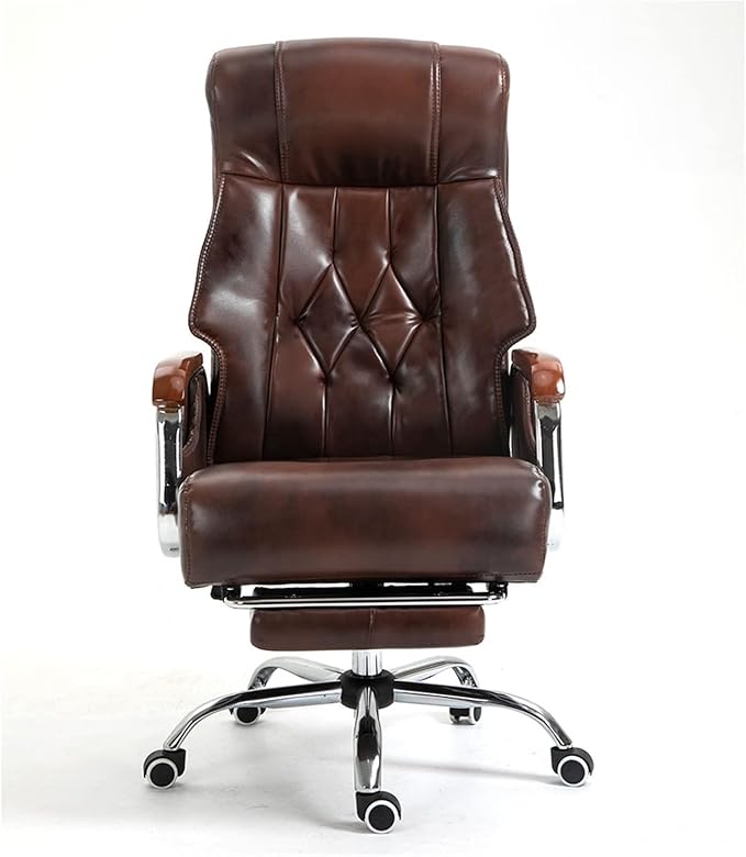 Office Chair Gaming Chair Computer Chair Boss Chair Office Executive Chairs Armchair with Footrest Computer Chair Ergonom (Color : Argento Size : Talla �nica)