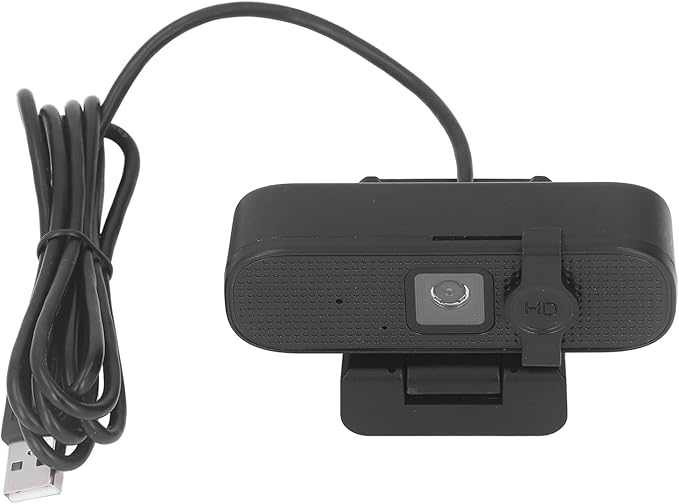 Sanpyl 4K Webcam 4K Autofocus Web Camera with Cover and Dual Noise Reduction Microphone USB PC Computer Webcam Plug and Play for Gaming Video Recording