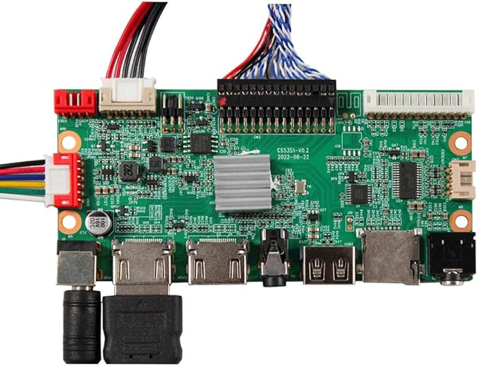 19 inch 1920x360 DV190FBM-NB0 30pin Wide IPS LCD Screen and USB SD Card LVDs Driver BoardMultimedia Supports MP4