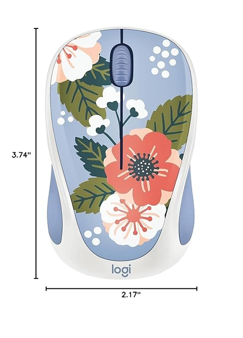 Logitech 910007056 Design Collection Wireless Mouse - Summer Breeze