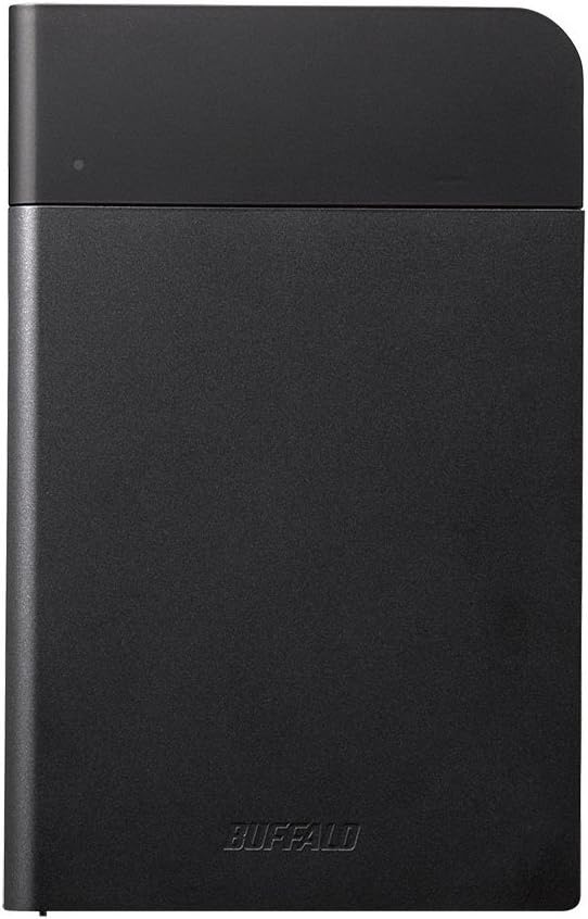 バッファロー Buffalo HD-PZF2.0U3-BKA USB 3.1 (Gen1) Compatible Shockproof Portable Hard Drive 2TB Black